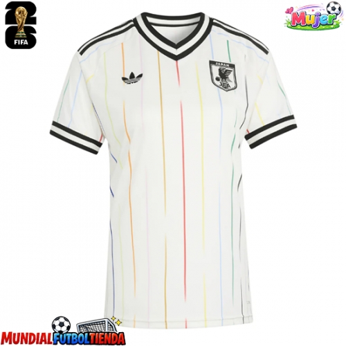 Camiseta Japón Segunda Equipación Replica Mundial 2026 para mujer mangas cortas